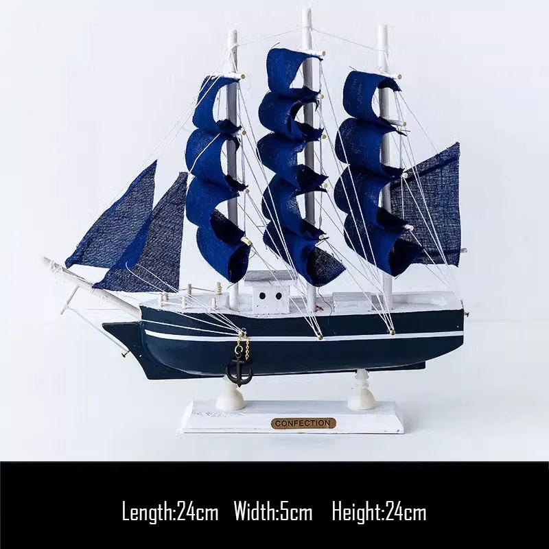 Simulation pirate boat Room Ornaments,Handmade Wooden Ship,Home Decoration,Study Office Decoration,Children's Day,Birthday Gift Zagiz