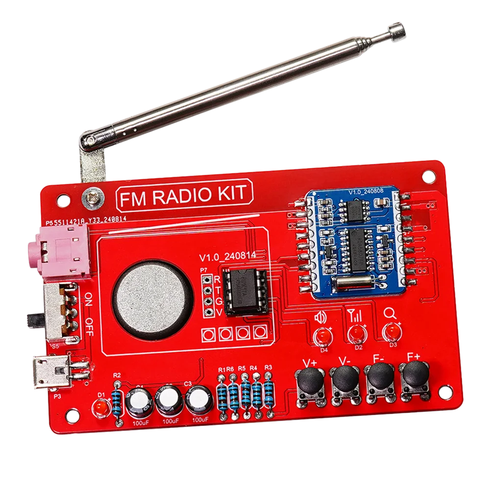 DIY FM Radio RDA5807 87-108MHZ FM Radio DIY Kit Welding Practice Parts DIY Soldering Project Practice Solder Zagiz