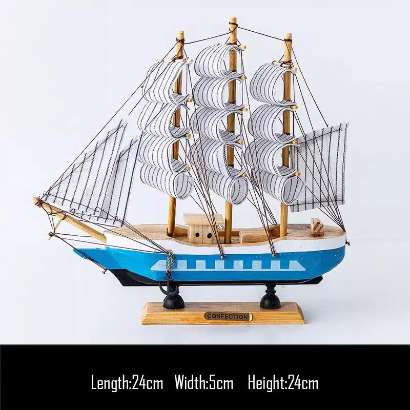 Simulation pirate boat Room Ornaments,Handmade Wooden Ship,Home Decoration,Study Office Decoration,Children's Day,Birthday Gift Zagiz