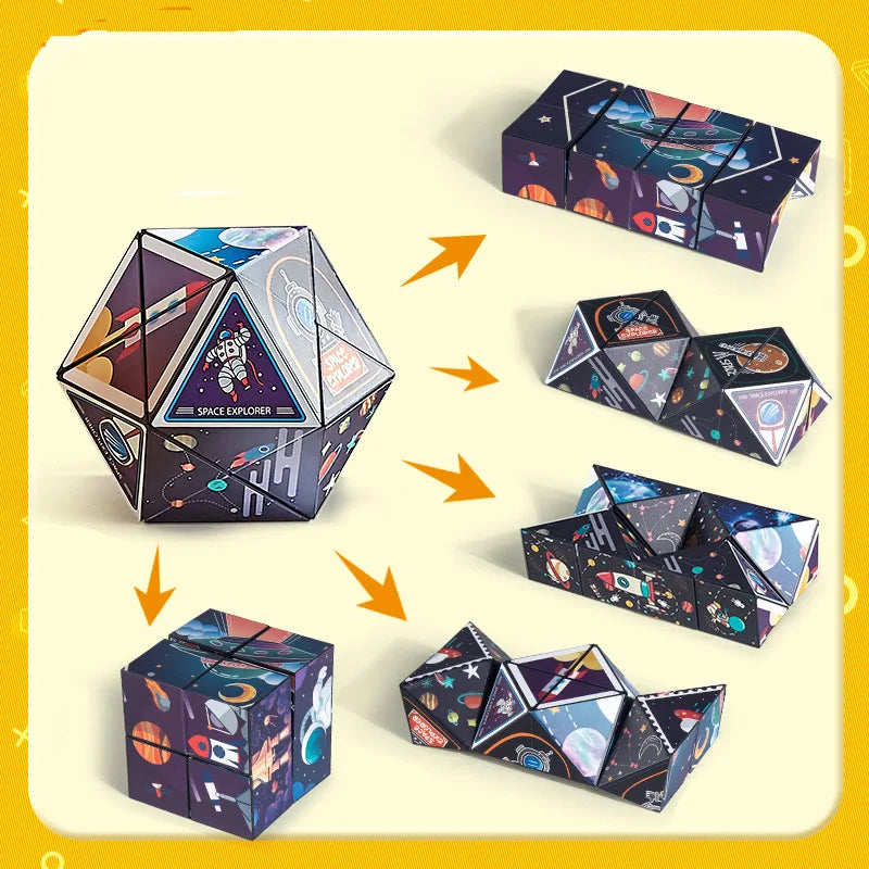 Shape Shifting Box Geometric Changeable Magnetic Magic Cube Zagiz
