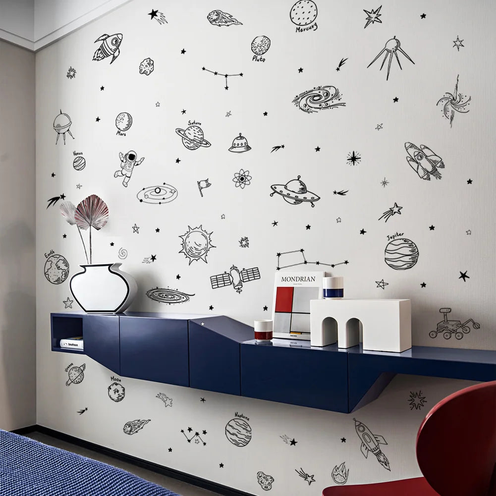 Universe Theme Pattern Wall Sticker
