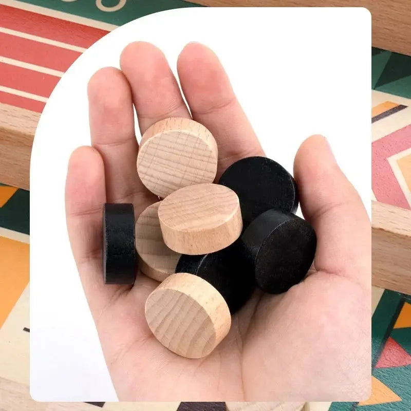 Two Person Battle Wooden Bounce Chess Table Bounce Children'S Gift Fun Parent-Child Interactive Game Christmas Present Zagiz