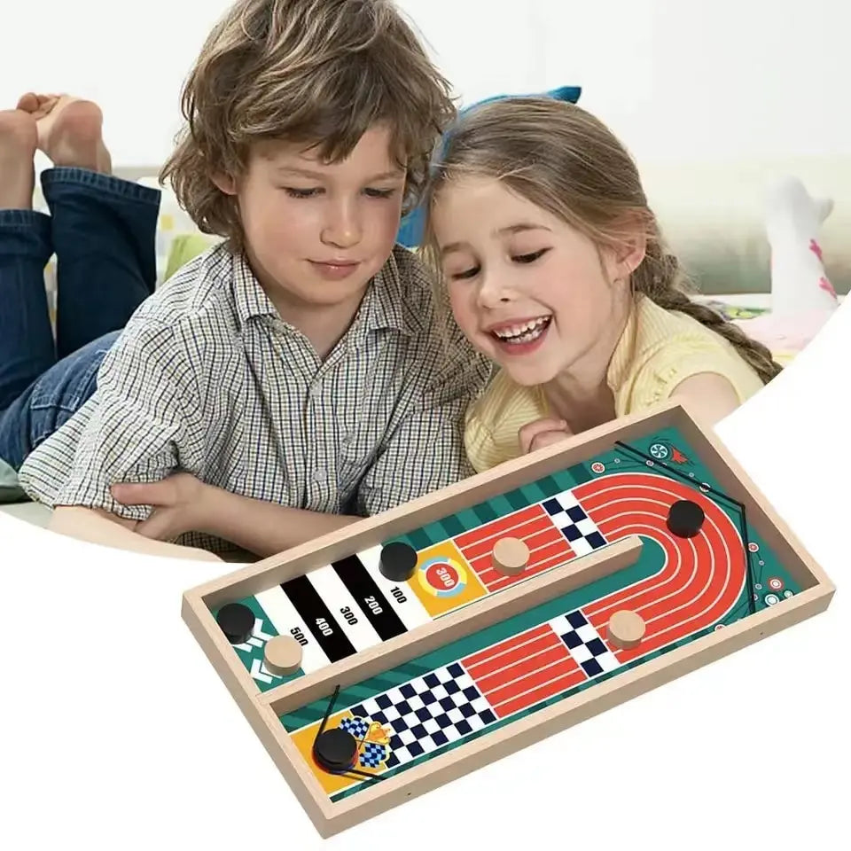 Two Person Battle Wooden Bounce Chess Table Bounce Children'S Gift Fun Parent-Child Interactive Game Christmas Present Zagiz