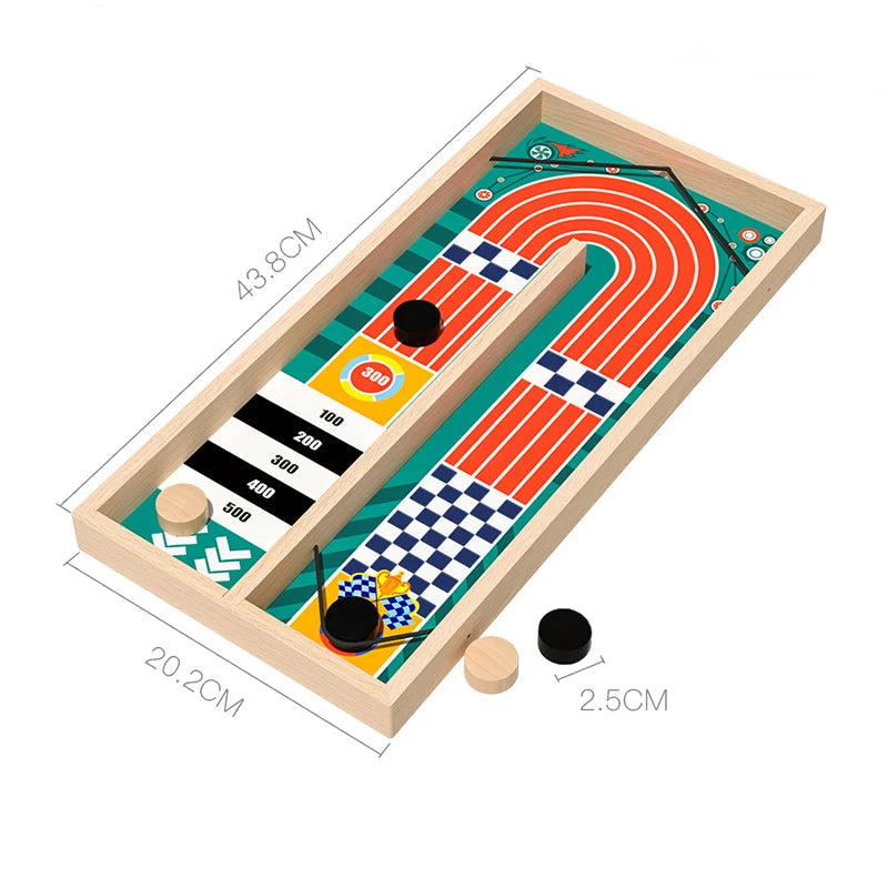 Two Person Battle Wooden Bounce Chess Table Bounce Children'S Gift Fun Parent-Child Interactive Game Christmas Present Zagiz