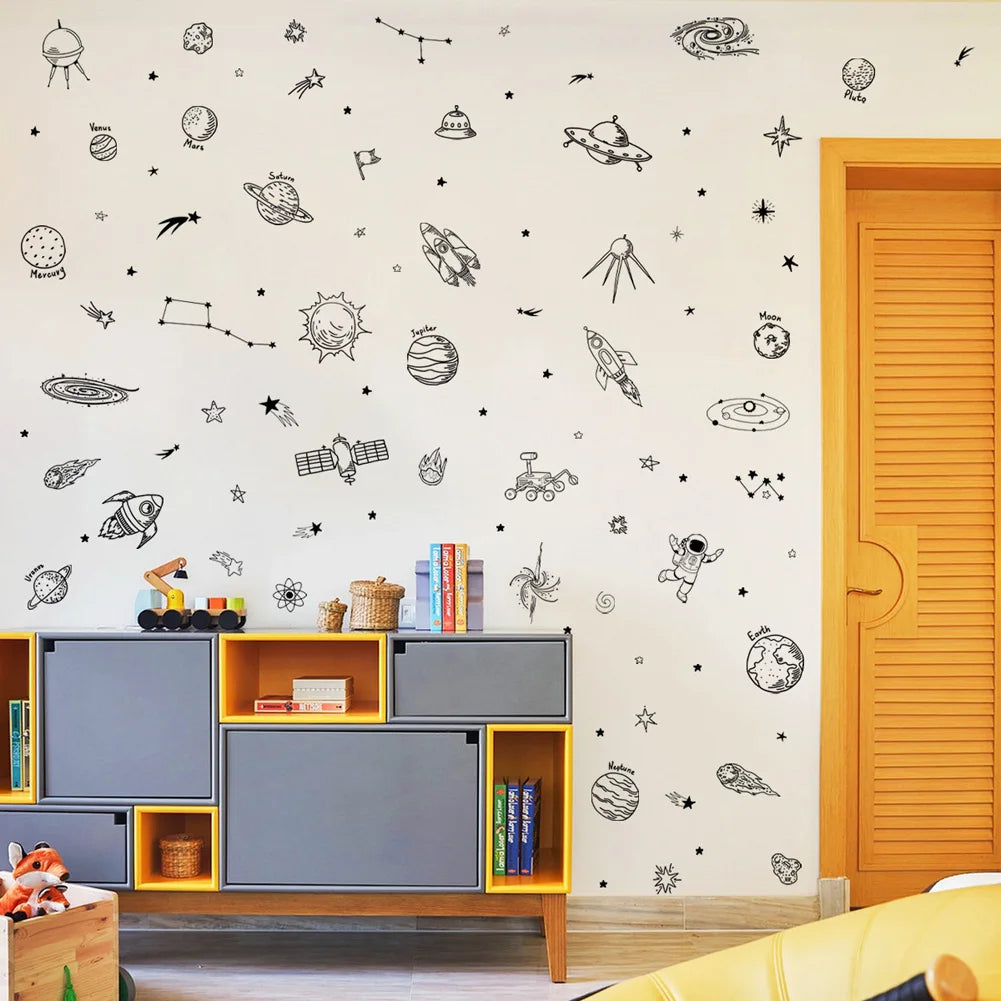 Universe Theme Pattern Wall Sticker