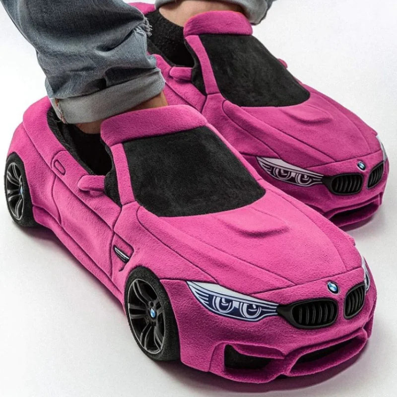 Racing Car Plush Slippers Zagiz