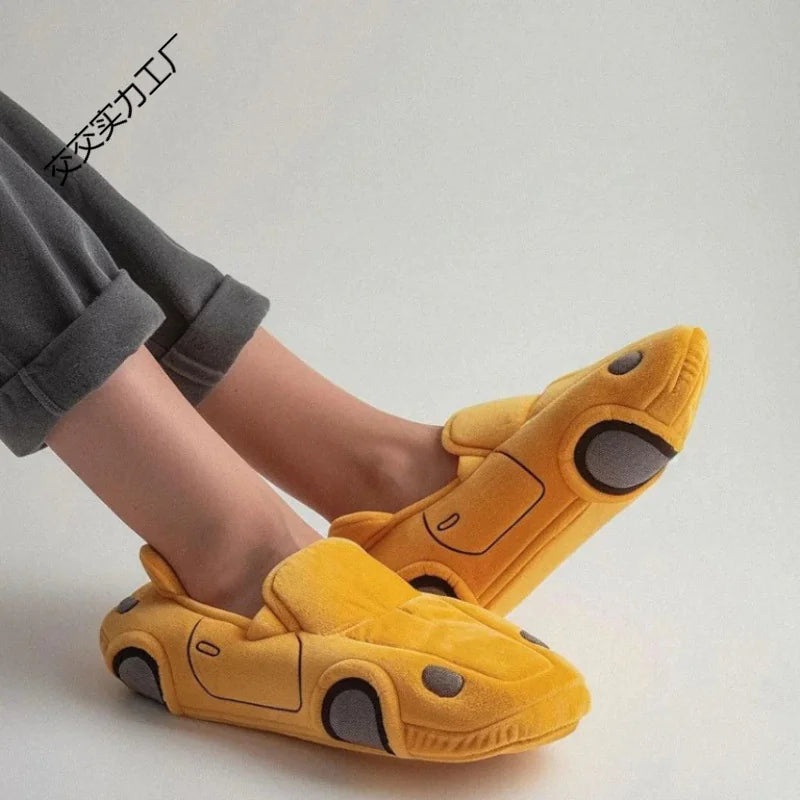 Racing Car Plush Slippers Zagiz
