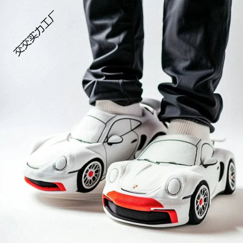 Racing Car Plush Slippers Zagiz