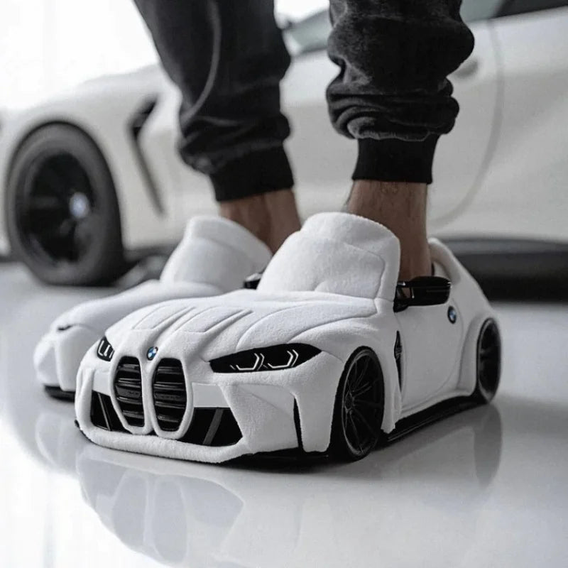 Racing Car Plush Slippers Zagiz