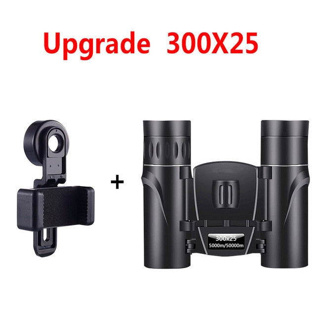 300x25 Powerful Binoculars Long Range Telescope HD Zoom Portable Folding Low Light Night Vision Monocular 4K Zagiz