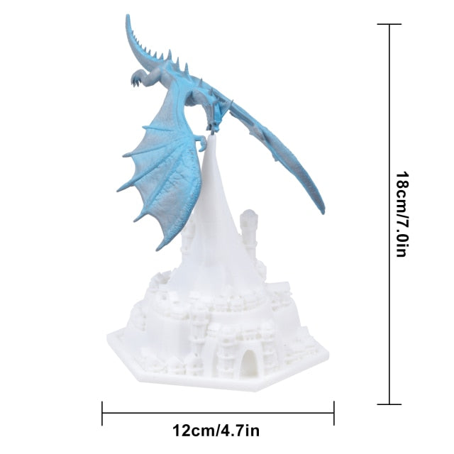 3D Printed Rechargeable Night Light - Dragon or Rocket ship Zagiz