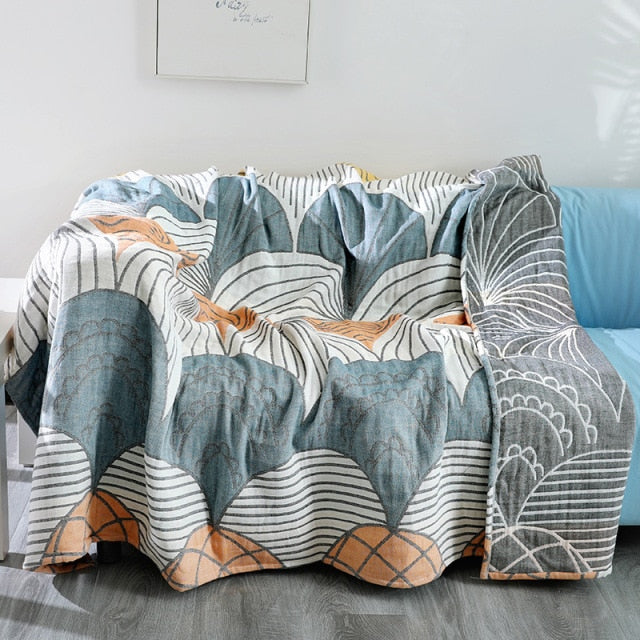 100% Cotton Boho Printed Blanket Zagiz