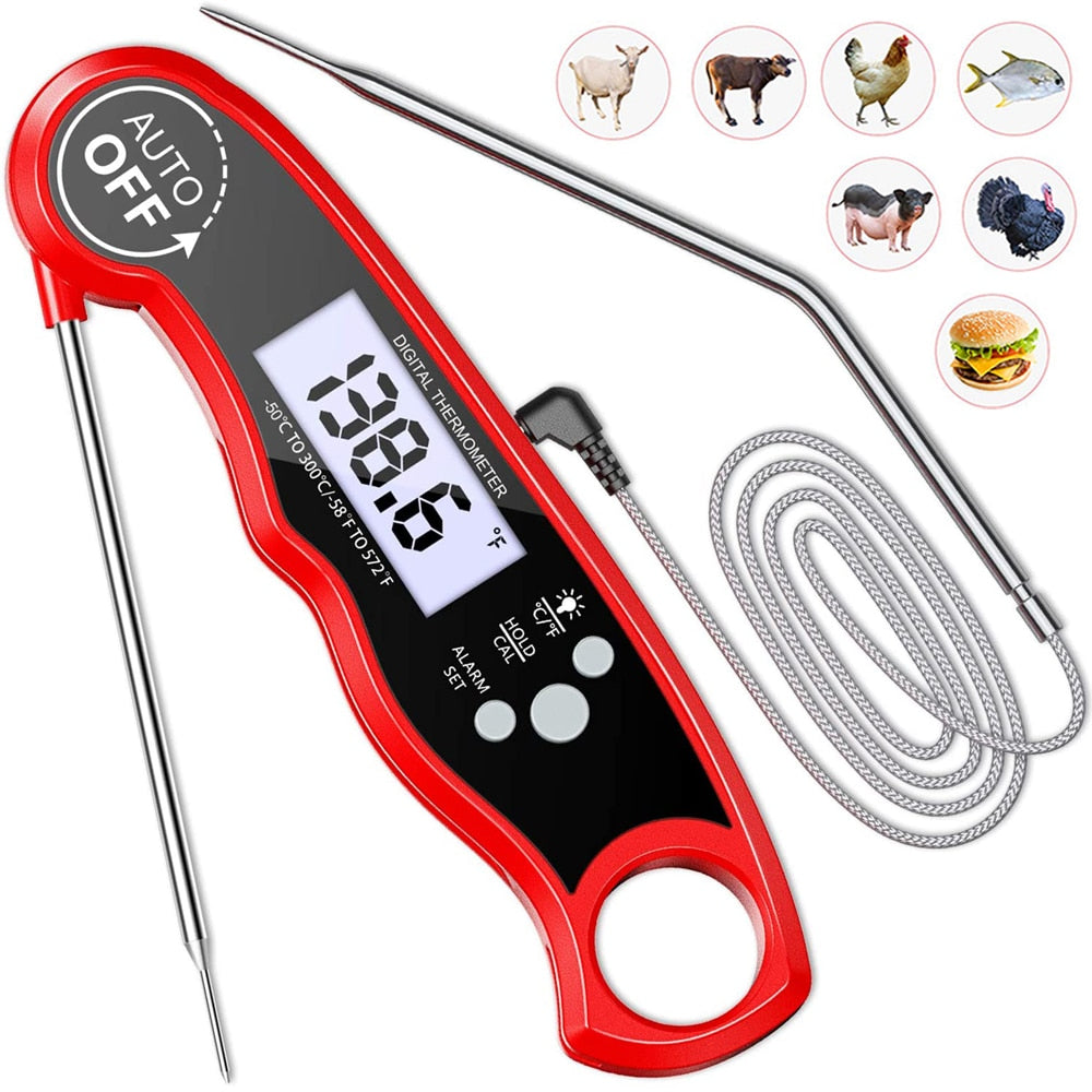 Instant Read Meat Thermometer Waterproof Ultra Fast Digital Thermometer Zagiz