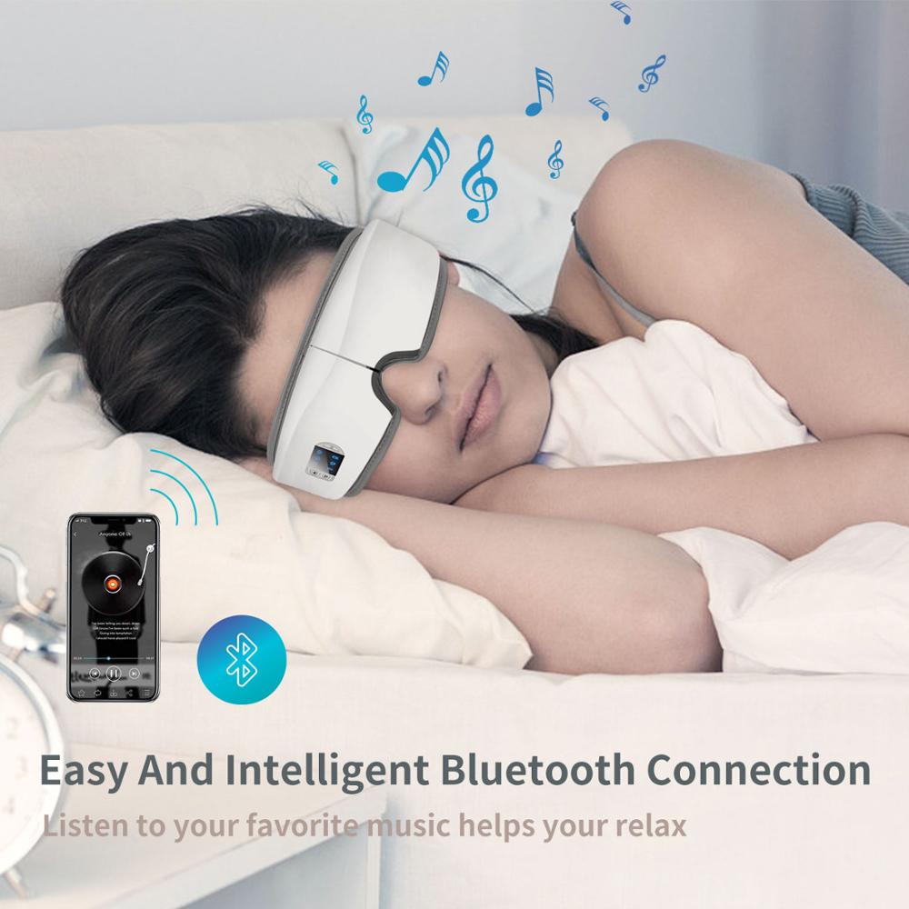 4D Smart Airbag Vibration Eye Massager with Bluetooth Music Relieves Fatigue And Dark Circles Zagiz