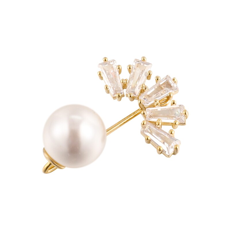 Pearl Brooch High-Grade Anti Slip Buckle Zagiz