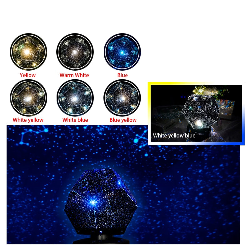 LED Star Projector Lamp Children Bedroom Galaxy Night Light Zagiz