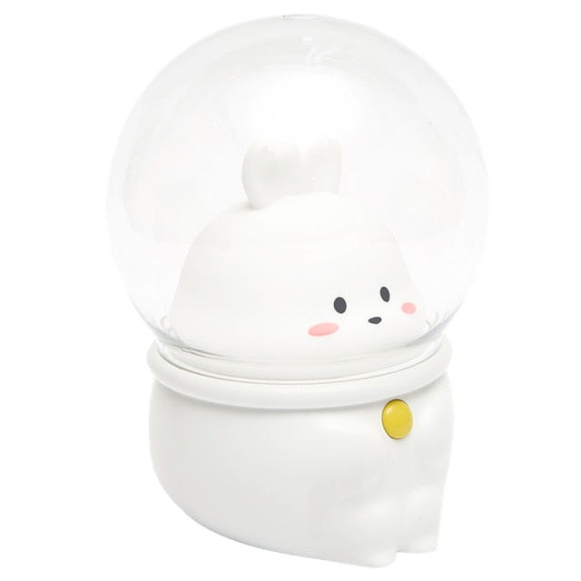 LED Night Light Space Capsule Cute Cat or Rabbit Lamp For Kids Bedroom Zagiz