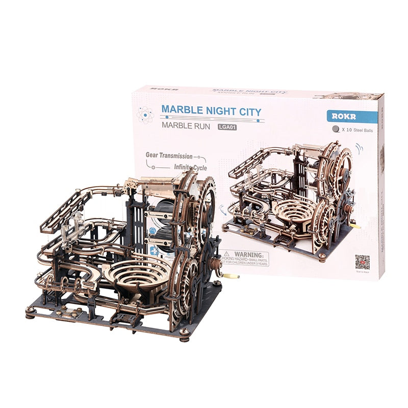 Robotime Marble Run Set DIY Wooden Model Assembly Kit Zagiz