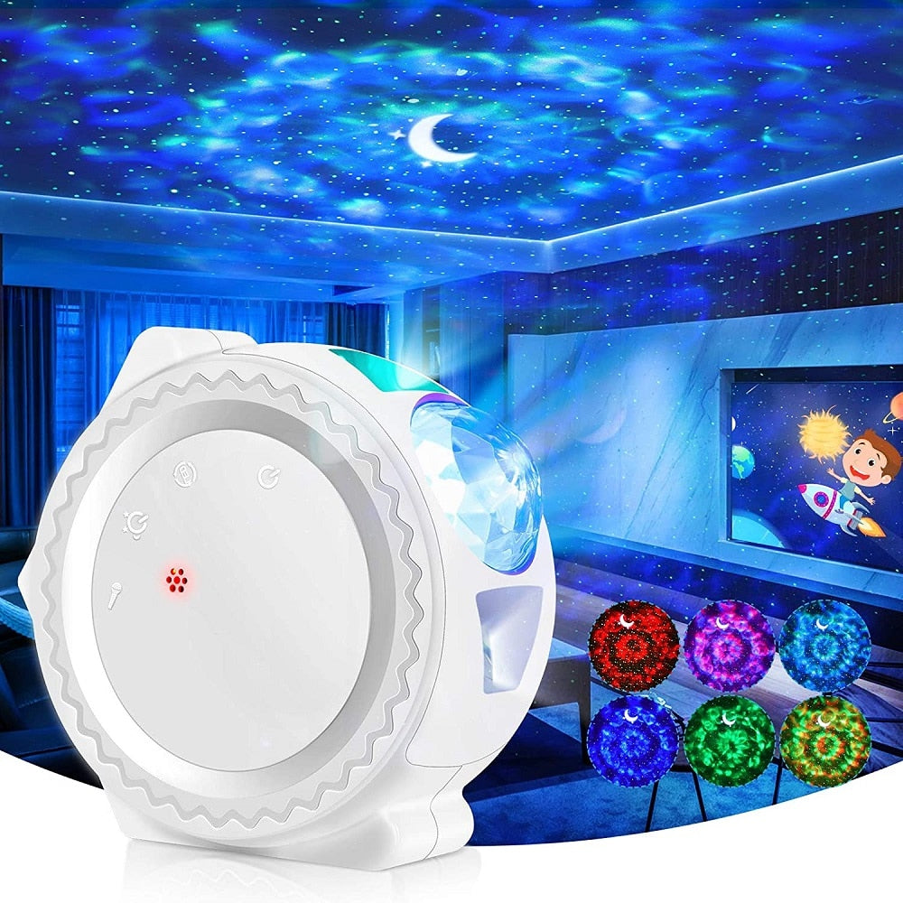 LED Colorful Starry Sky Galaxy Star Projector with Bluetooth USB Music Player Zagiz