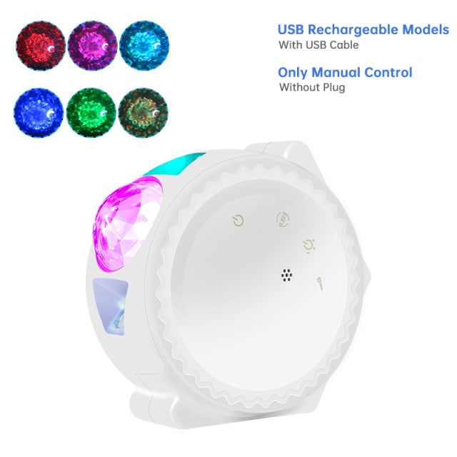 LED Colorful Starry Sky Galaxy Star Projector with Bluetooth USB Music Player Zagiz