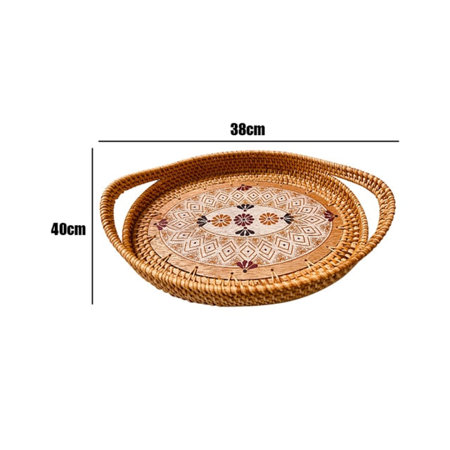 Handmade Woven Rattan Food Basket Zagiz