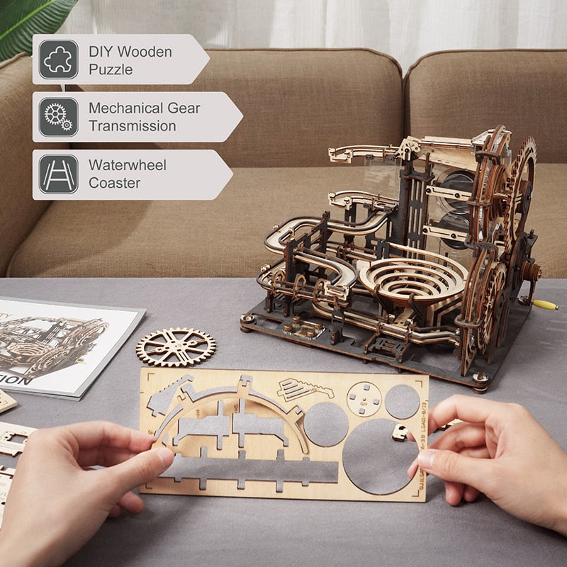 Robotime Marble Run Set DIY Wooden Model Assembly Kit Zagiz