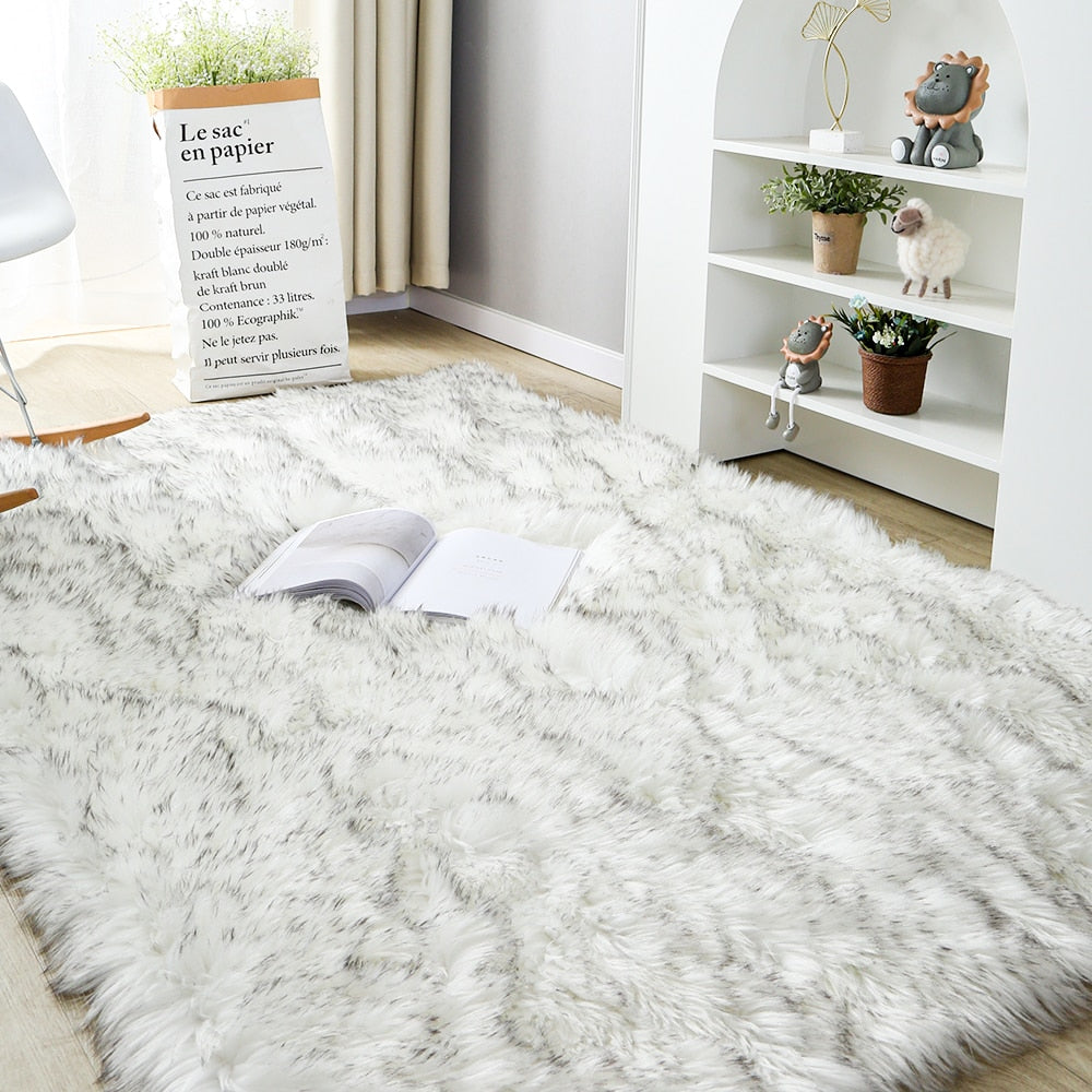 Plush Thick Carpet Soft Sheepskin for Living Room Zagiz