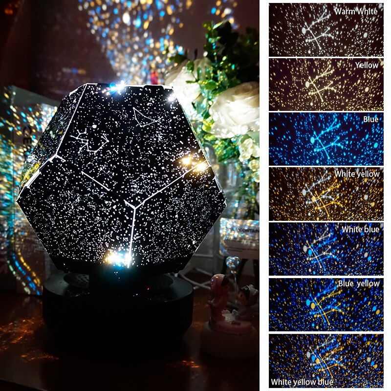 LED Star Projector Lamp Children Bedroom Galaxy Night Light Zagiz