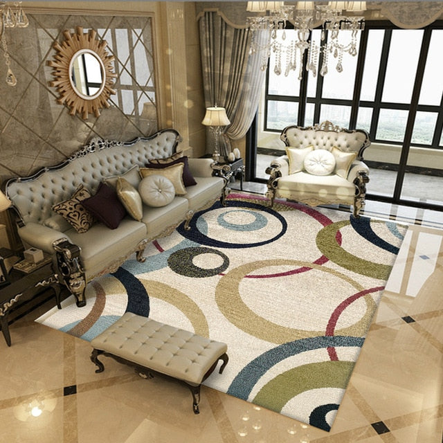 Nordic Geometric Printed Rug Zagiz