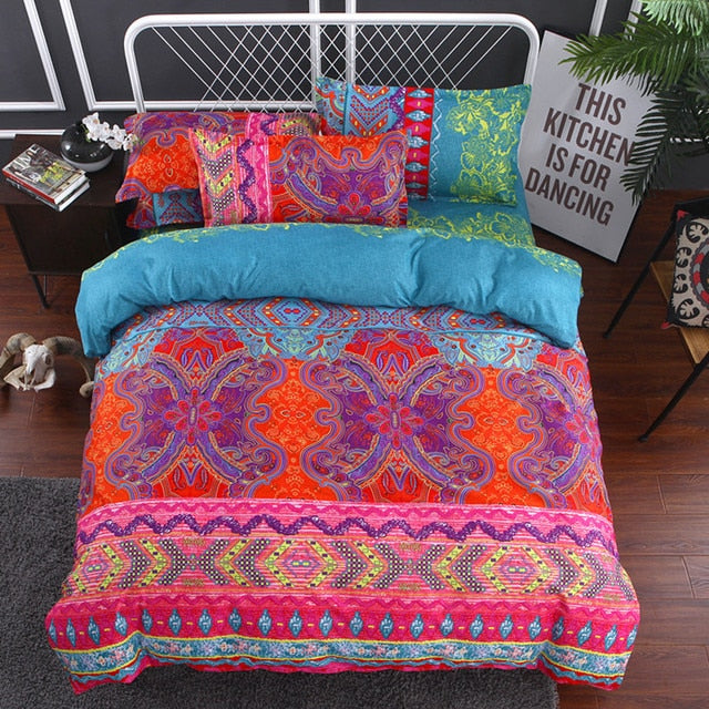 Bohemian bedding sets boho printed Mandala duvet cover set with Pillowcases Zagiz