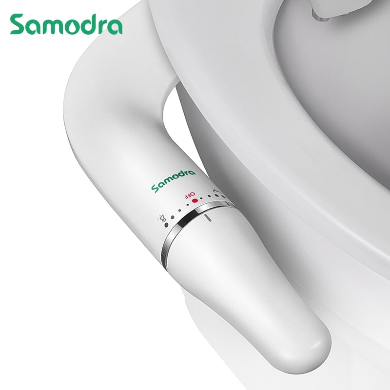 SAMODRA Ultra-Slim Bidet Toilet Seat Attachment With Brass Inlet Adjustable Water Pressure Bathroom Hygienic Shower Zagiz