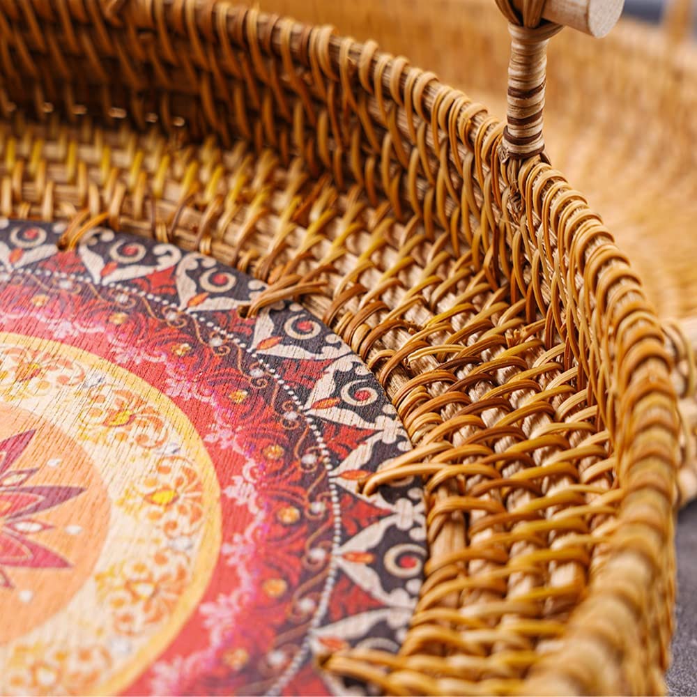 Handmade Woven Rattan Food Basket Zagiz