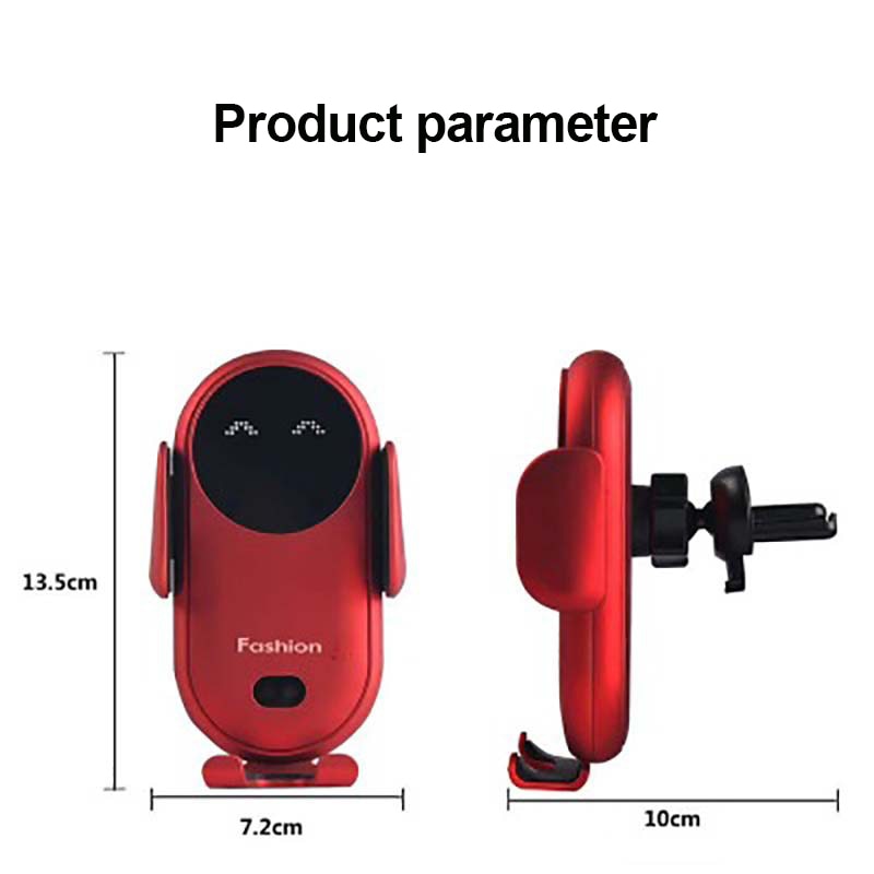 Wireless Charger Car Phone Holder with Smart Sensor Fast Charging Stand Mount Zagiz