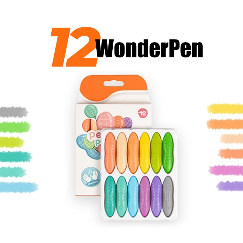 Peanut Crayons Markers No Dirty Hands -  Washable Zagiz
