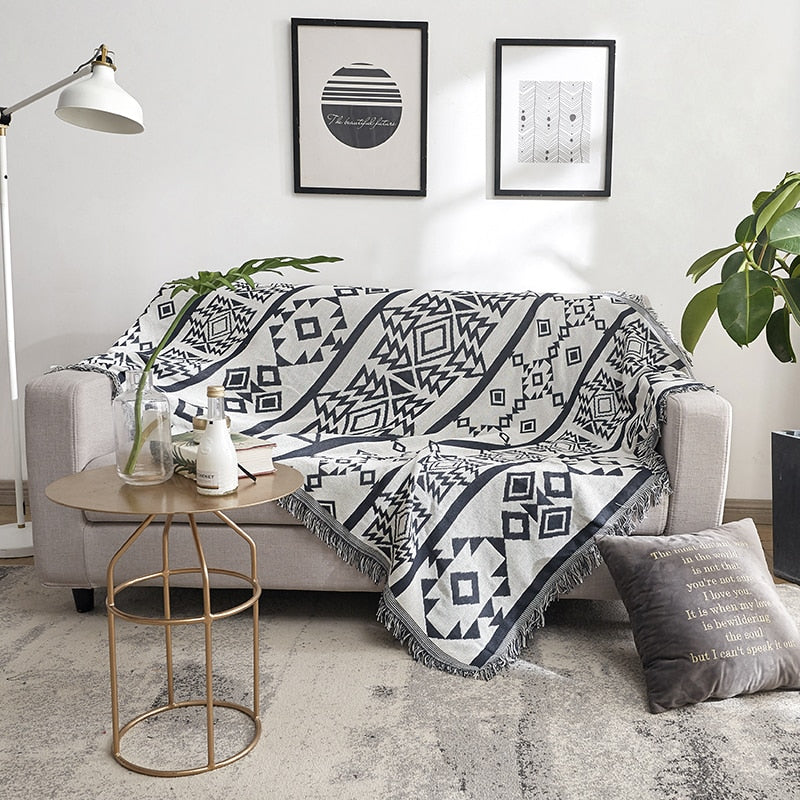 Unique Bohemian Throw Blanket or Picnic cover Zagiz