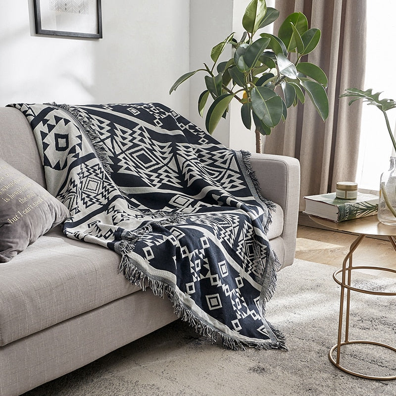 Unique Bohemian Throw Blanket or Picnic cover Zagiz