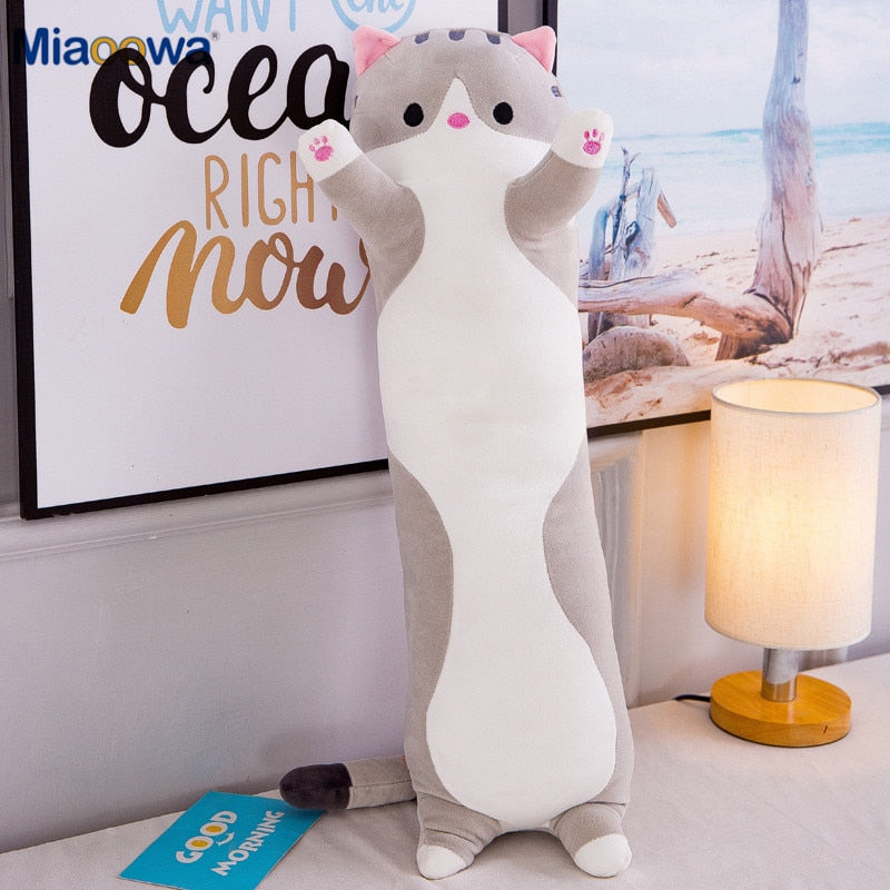 Cute Soft Long Cat Pillow Plush Zagiz