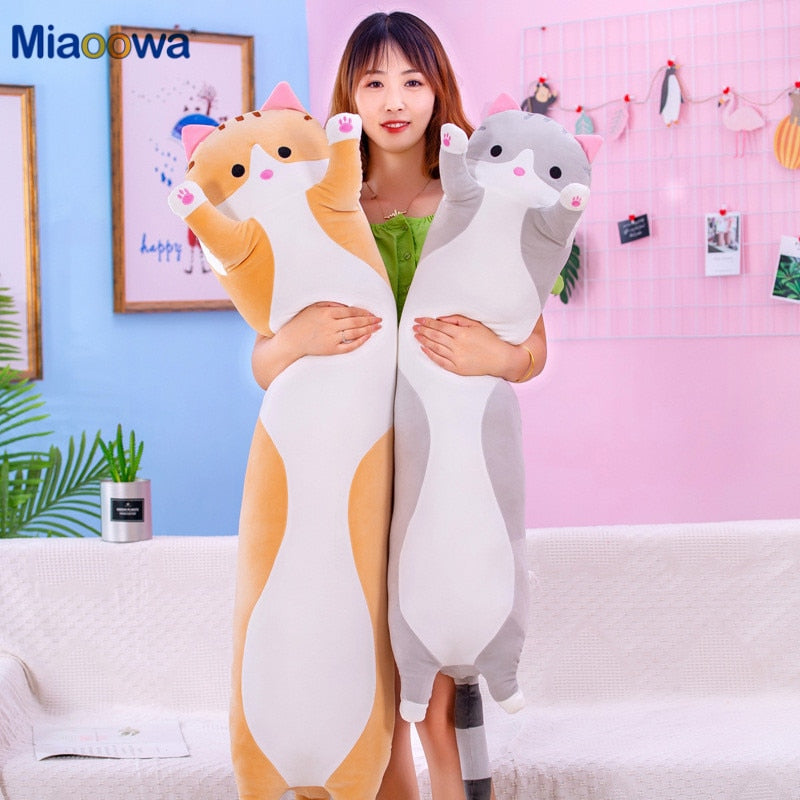 Cute Soft Long Cat Pillow Plush Zagiz