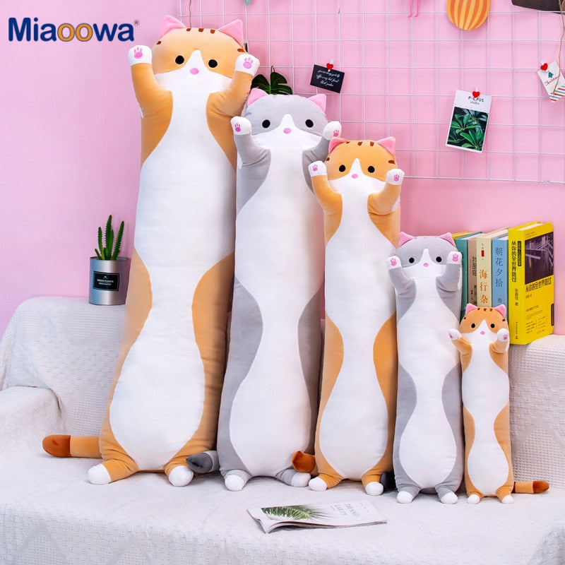 Cute Soft Long Cat Pillow Plush Zagiz