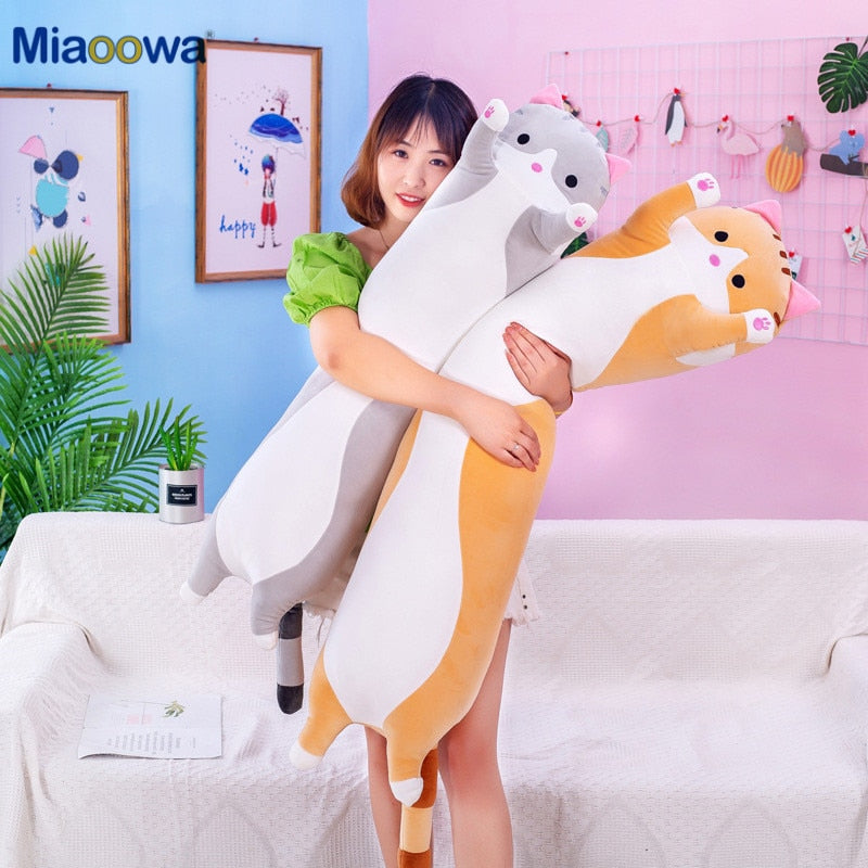 Cute Soft Long Cat Pillow Plush Zagiz