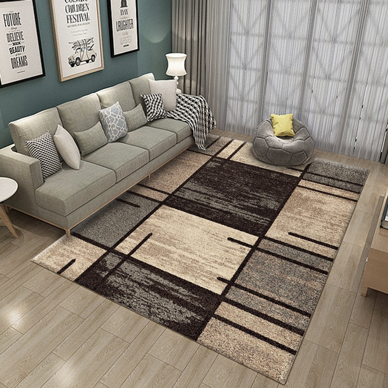 Nordic Geometric Printed Rug Zagiz