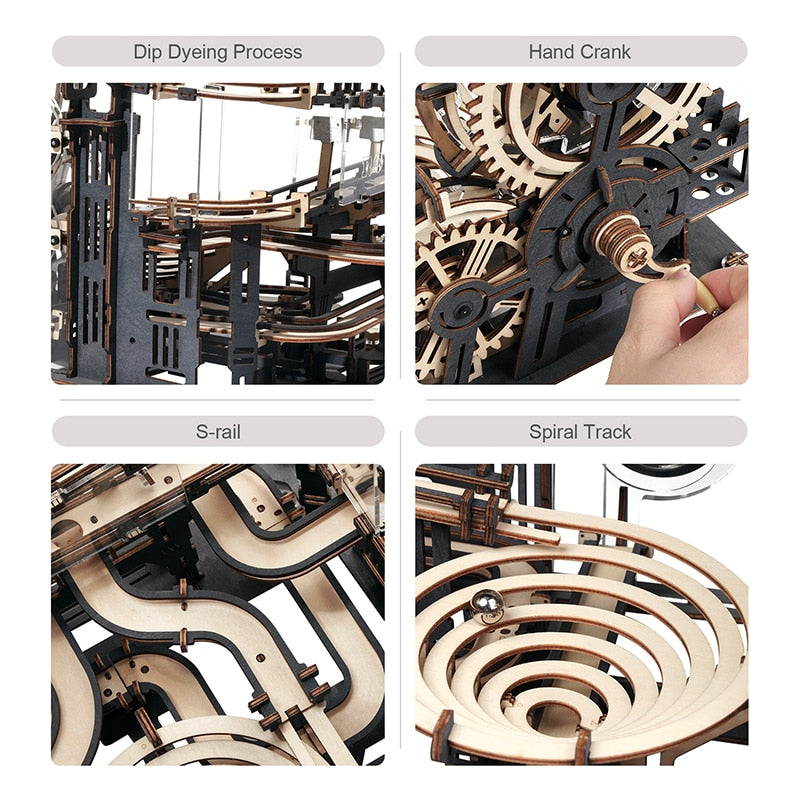 Robotime Marble Run Set DIY Wooden Model Assembly Kit Zagiz
