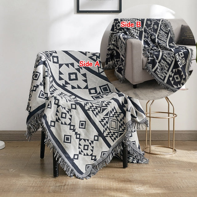 Unique Bohemian Throw Blanket or Picnic cover Zagiz