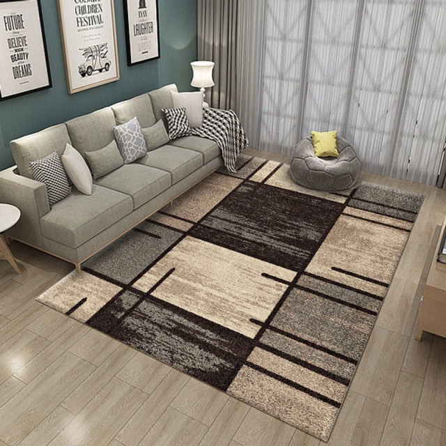 Nordic Geometric Printed Rug Zagiz