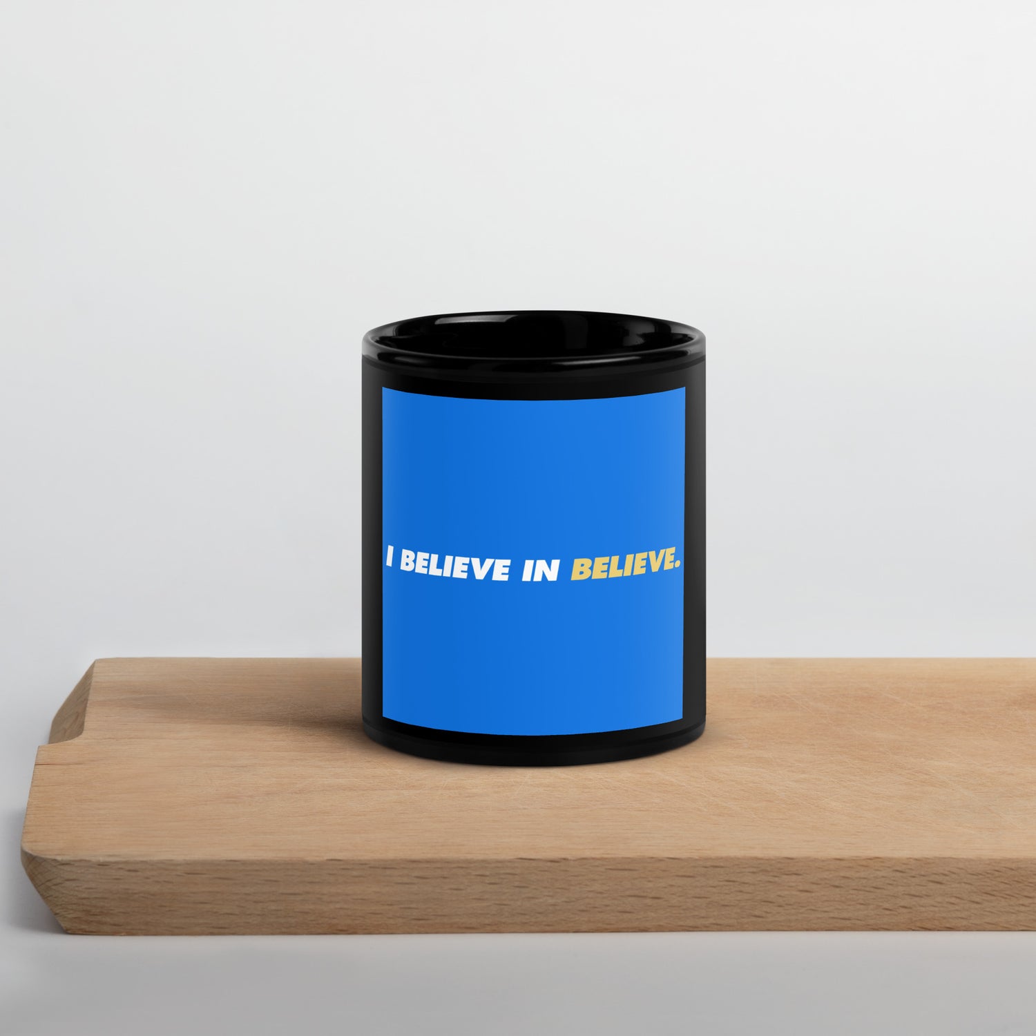 Black Glossy Mug - I believe in believe Zagiz