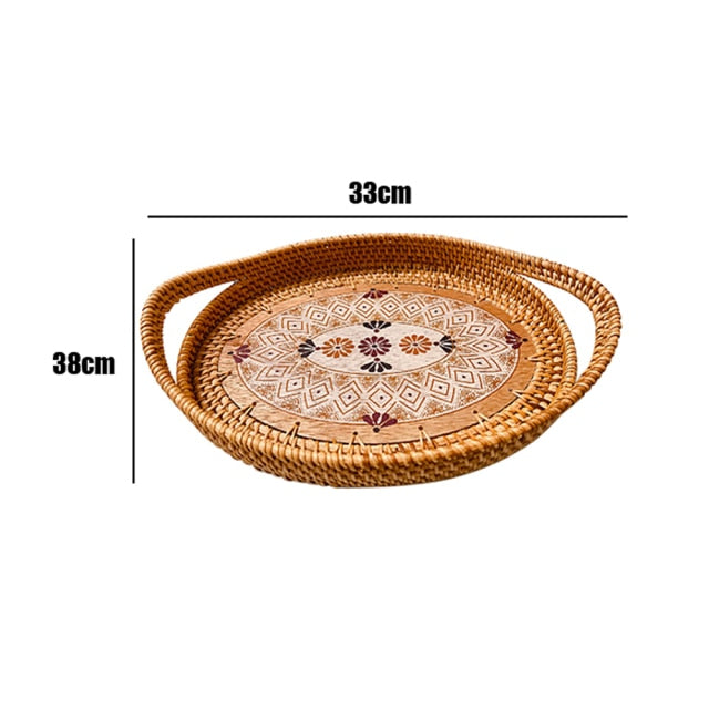 Handmade Woven Rattan Food Basket Zagiz