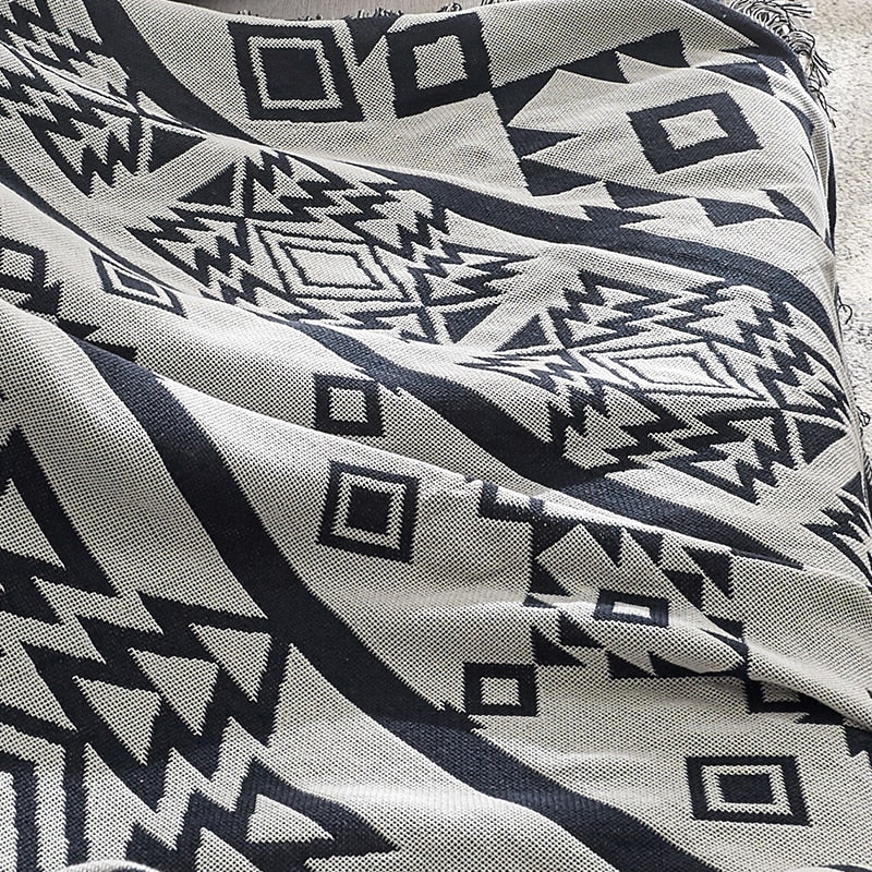 Unique Bohemian Throw Blanket or Picnic cover Zagiz