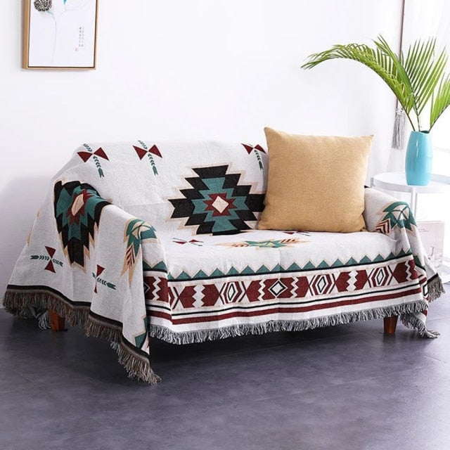 Bohemian Sofa Cover Blanket Zagiz