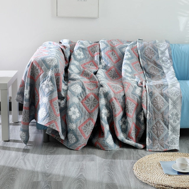 100% Cotton Boho Printed Blanket Zagiz