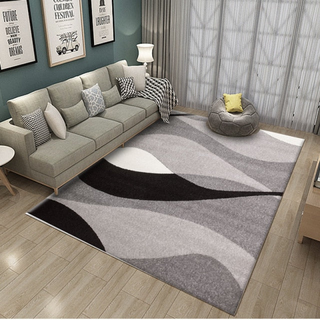 Nordic Geometric Printed Rug Zagiz